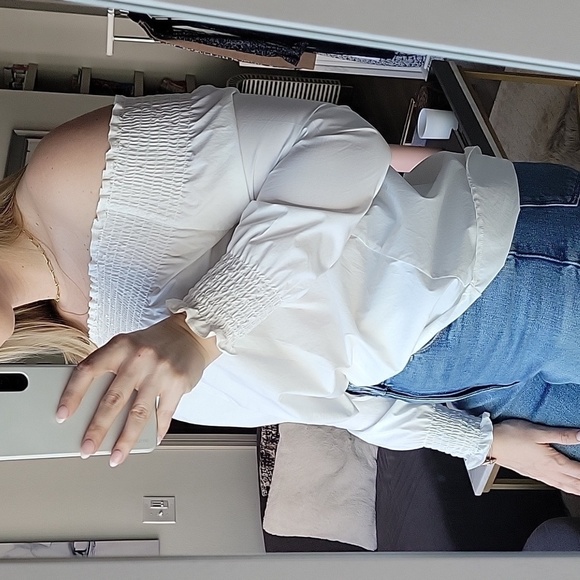 CENTRAL PARK WEST Off-The-Shoulder Blouse Small - Picture 9 of 10